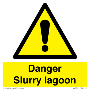 Danger Slurry lagoon
